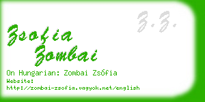 zsofia zombai business card